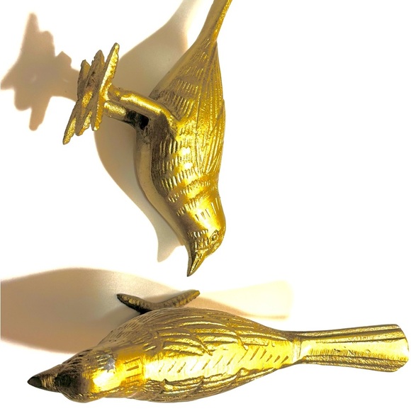 Gold Bird Figurine Set - Picture 4 of 4